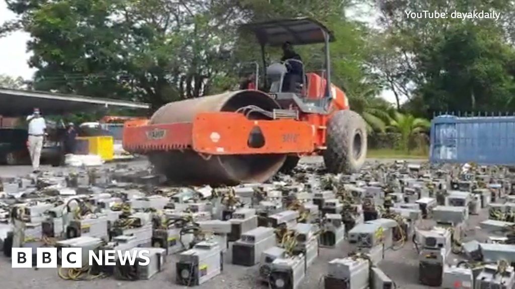 Crypto-crushed: Malaysia steamrolls Bitcoin machines