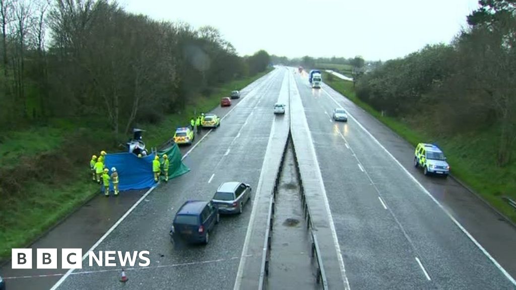 M1 fatal crash closes motorway for several hours in both directions
