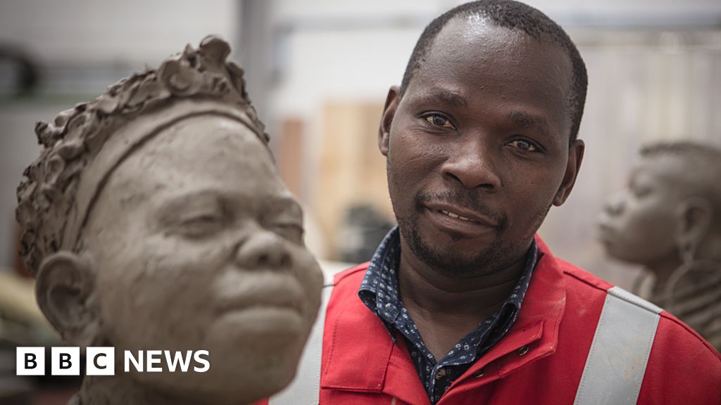 Sculptures of former child soldiers on display in London