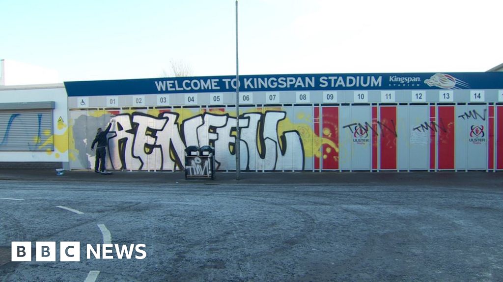 Grenfell graffiti daubed on Ulster Rugby stadium
