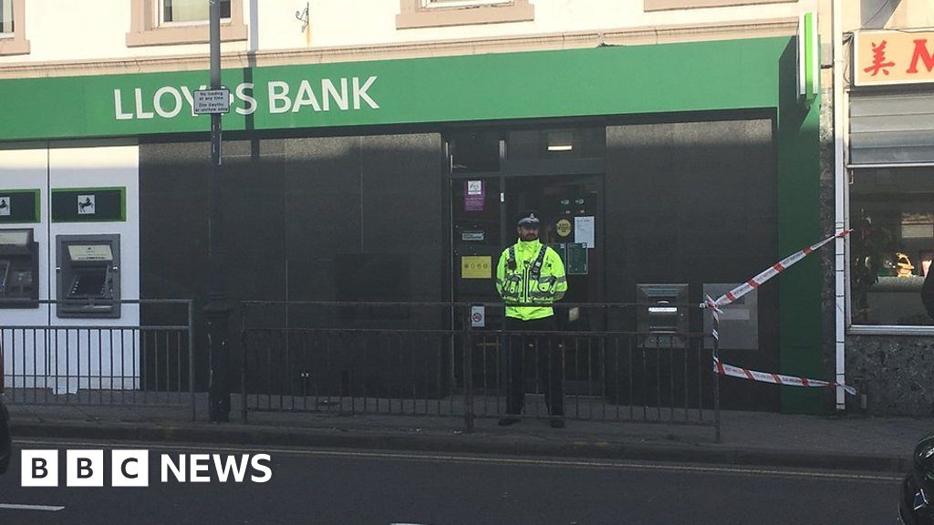 Gorseinon bank robbery Police hunt armed