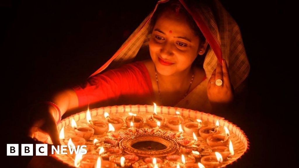 Diwali Indians celebrate the sparkling festival of lights