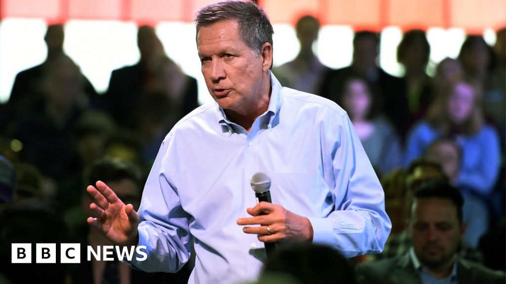 John Kasich Last Republican Trump Rival Quits Race Bbc News