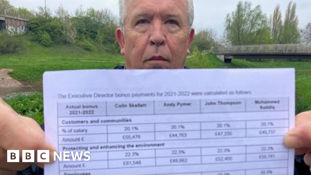 Bonuses for Wessex Water bosses criticised over sewage BBC News