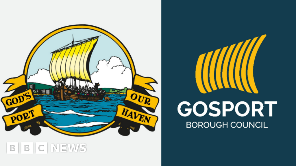Gosport Borough Council boat logo change sparks row BBC News