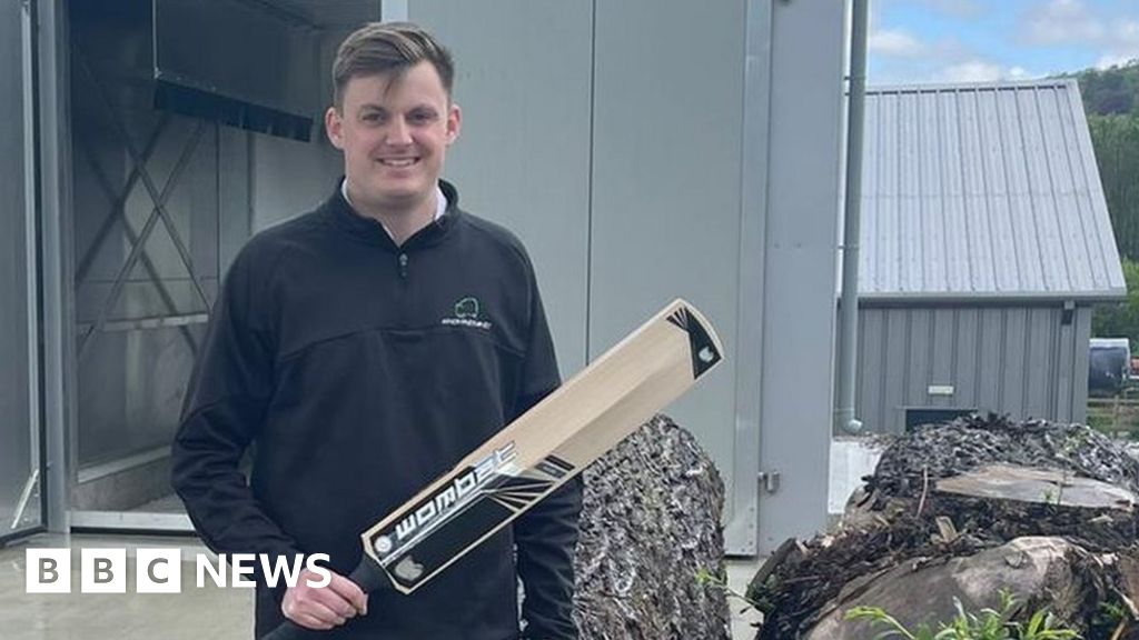 Cricket Devon craftsman making bats the traditional way BBC News