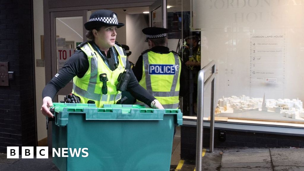 police outside snp hq