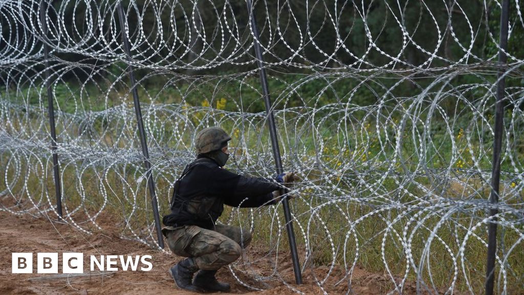 Poland To Build Belarus Border Wall To Block Migrant Influx BBC News    121270925 069858547 