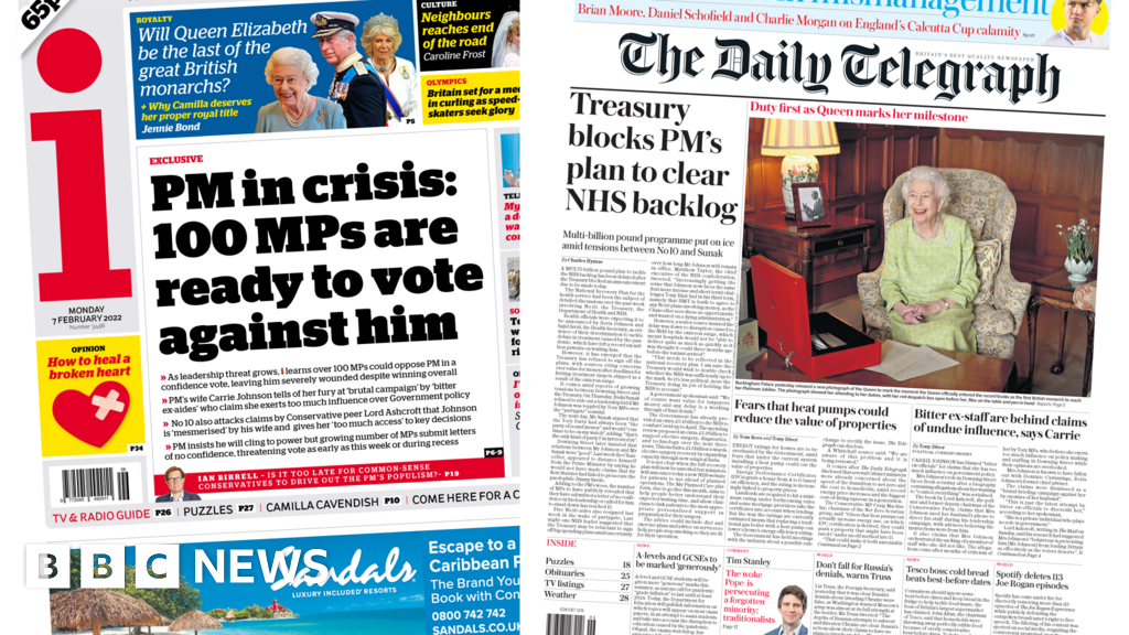 Newspaper Headlines: PM In Crisis And NHS Rescue Plan Delays