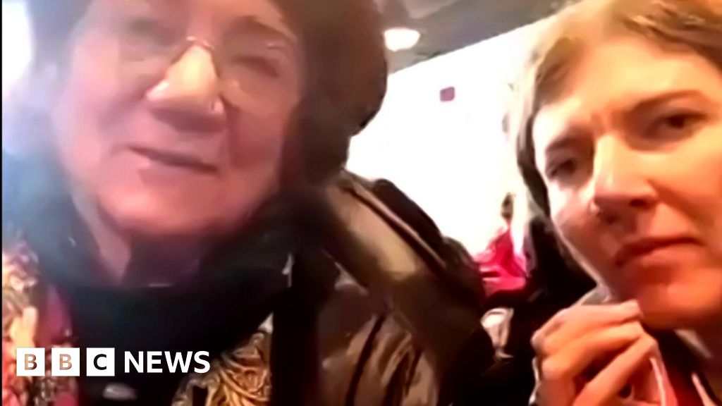 Ukraine war: Refugee's daughter says there's a risk of riots at visa centre