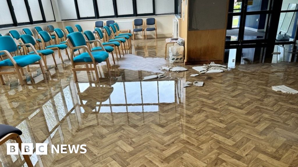 Ceiling Collapsed As Flood Hit Derbyshire Gp Surgery