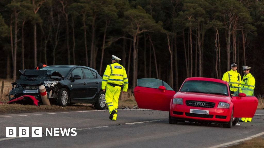 Driver killed in twocar crash on A96 north of Keith BBC News