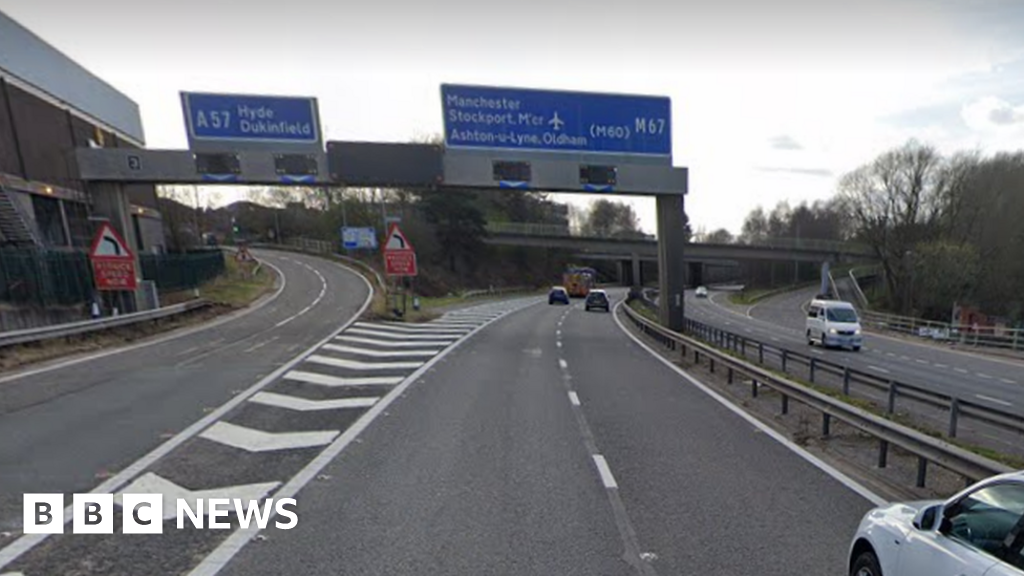 Man dies after being hit by vehicle while walking on M67 motorway