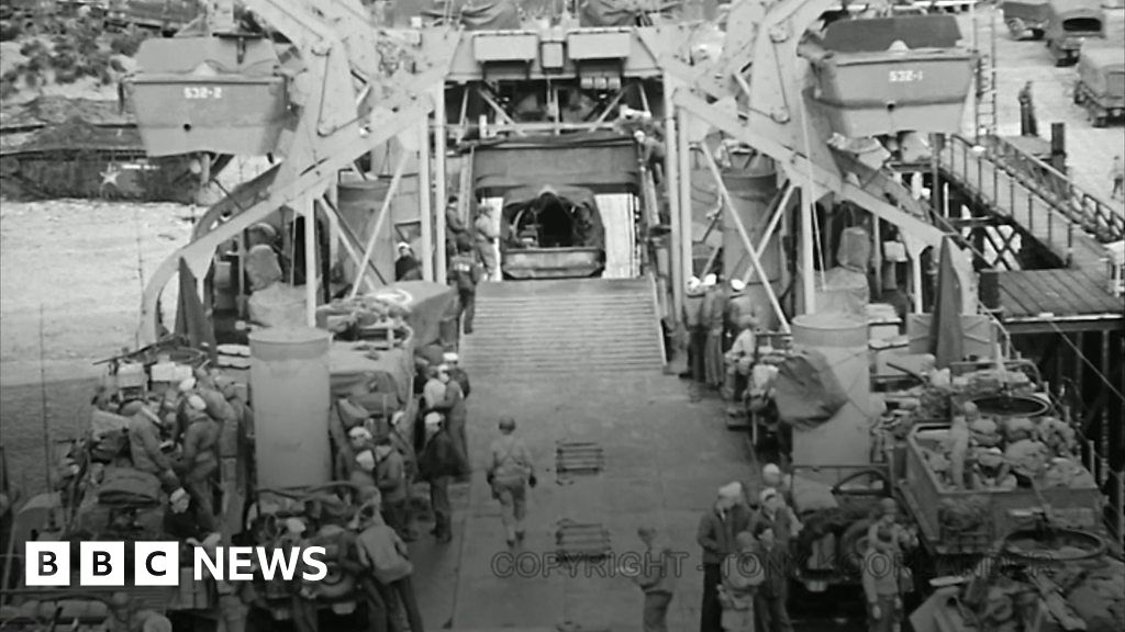 Footage emerges of soldiers leaving for DDay from Cornwall