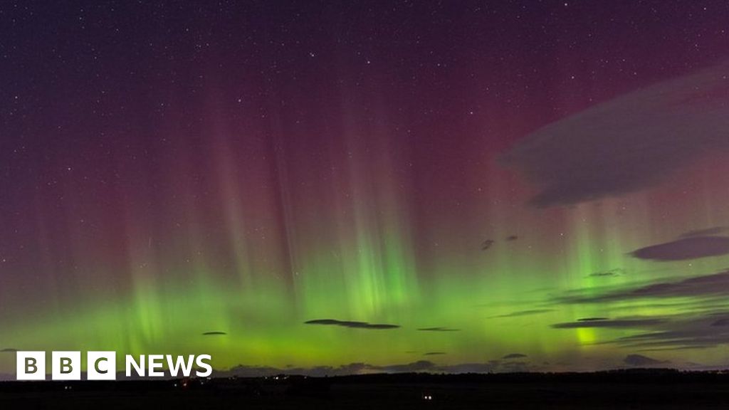 Photographers capture impressive images of the aurora borealis overnight in...
