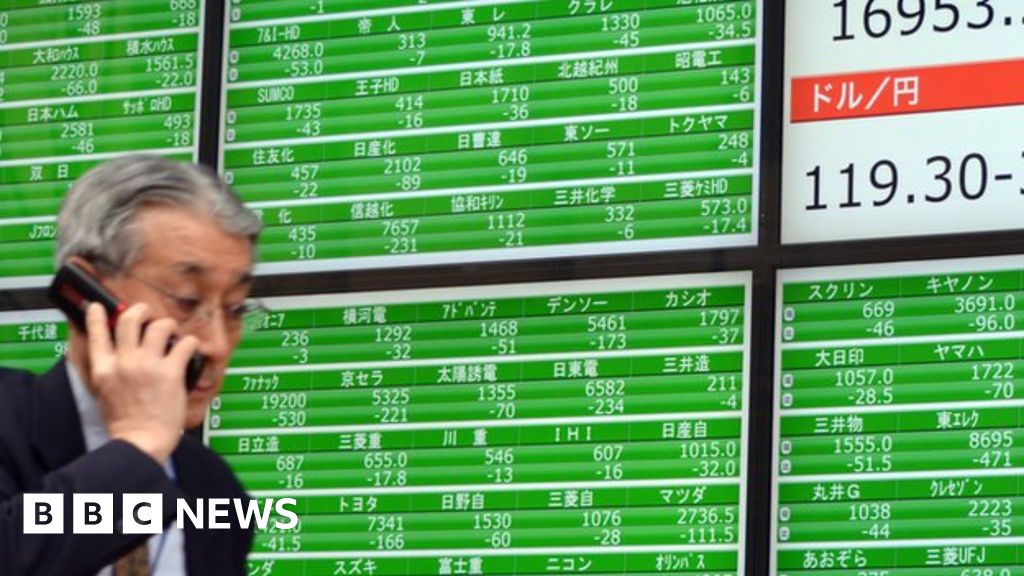 Japan shares up on weaker yen BBC News