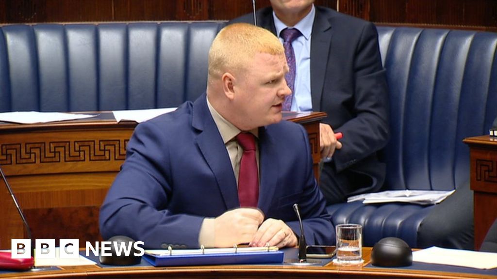 Andy Allen Wheelchairusing MLA in 'stand up' row with Jonathan Bell