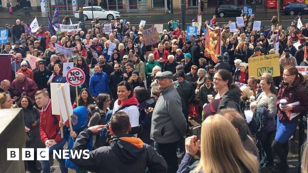 National Health Service Reform Protest Held In Leeds - BBC News