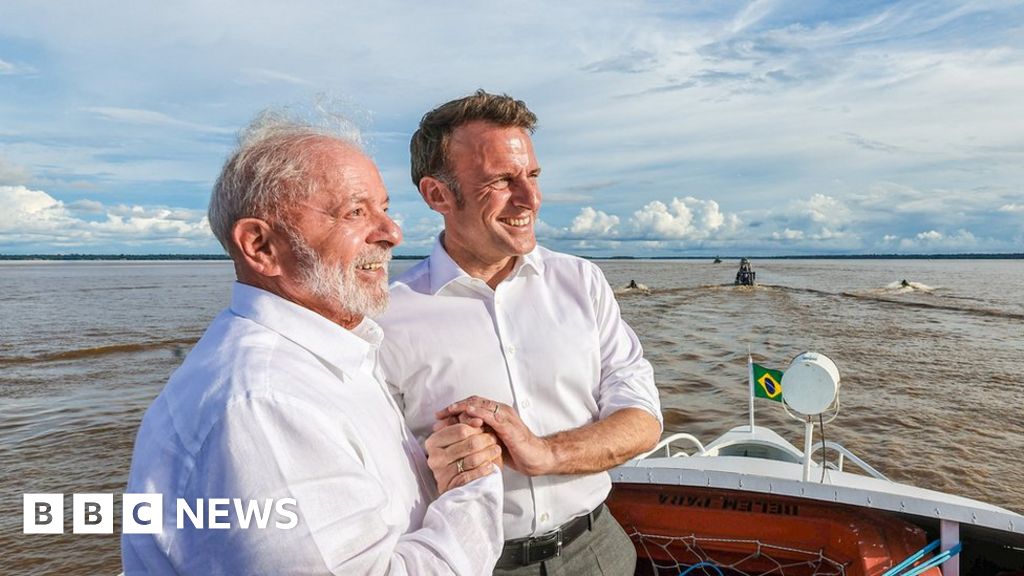 France loves Brazil, Macron says after meeting with Lula