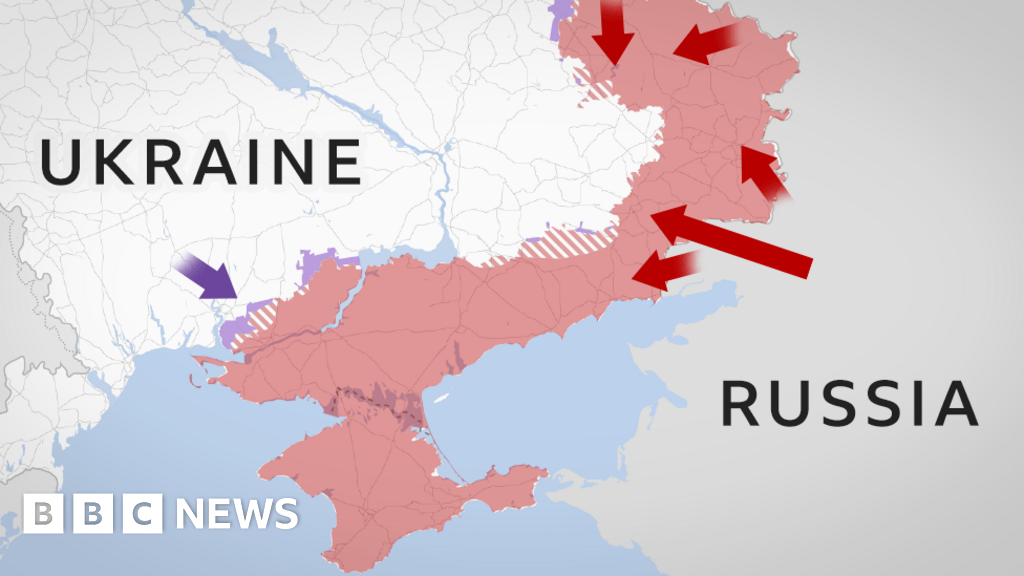 Ukraine War In Maps Tracking The Russian Invasion After Six Months Bbc News 0984