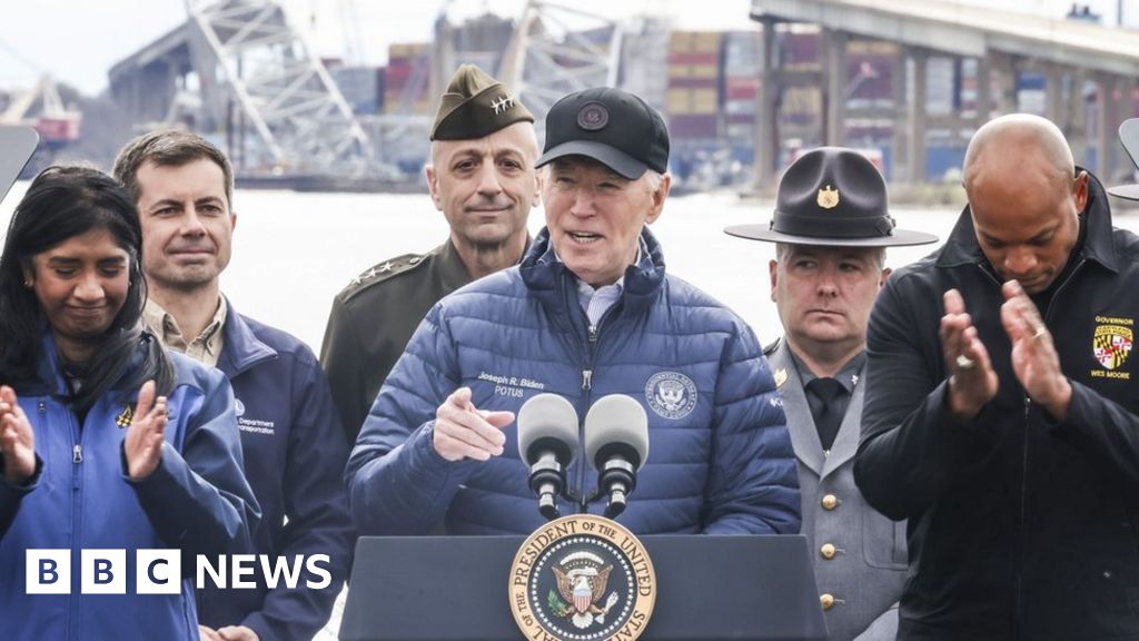Biden se compromete a reconstruir «rápidamente» el puente de Baltimore derrumbado