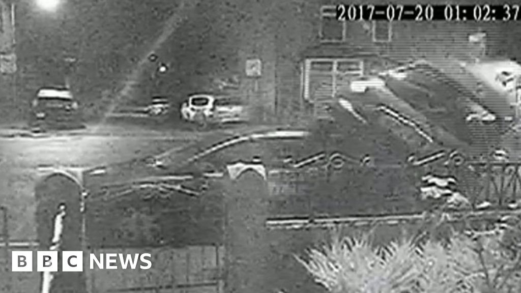 Bolton Crash: CCTV Shows Car Losing Control After Bolton Police Chase