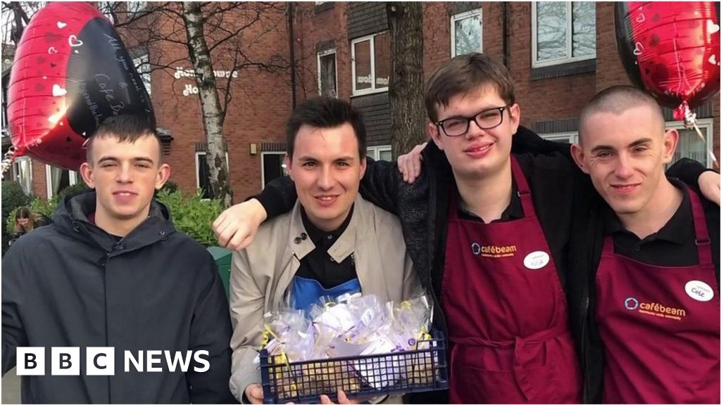 Gosforth's Cafe Beam gives out biscuits to community