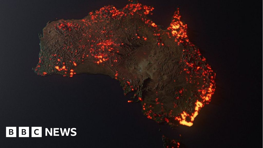 Map Australia Fires