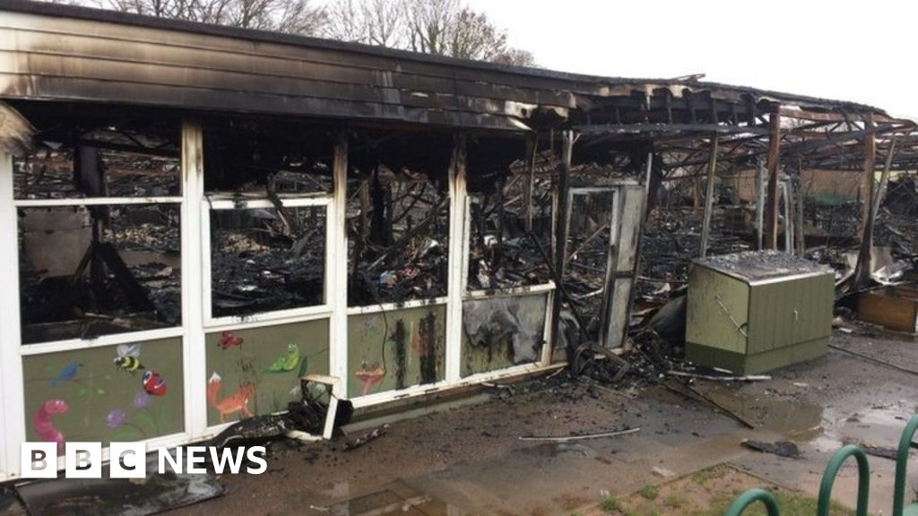 Ten Fire Crews Tackle Coed Eva Cwmbran School Blaze Bbc News