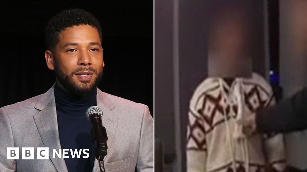 Jussie Smollett: Police bodycam noose footage released - BBC News