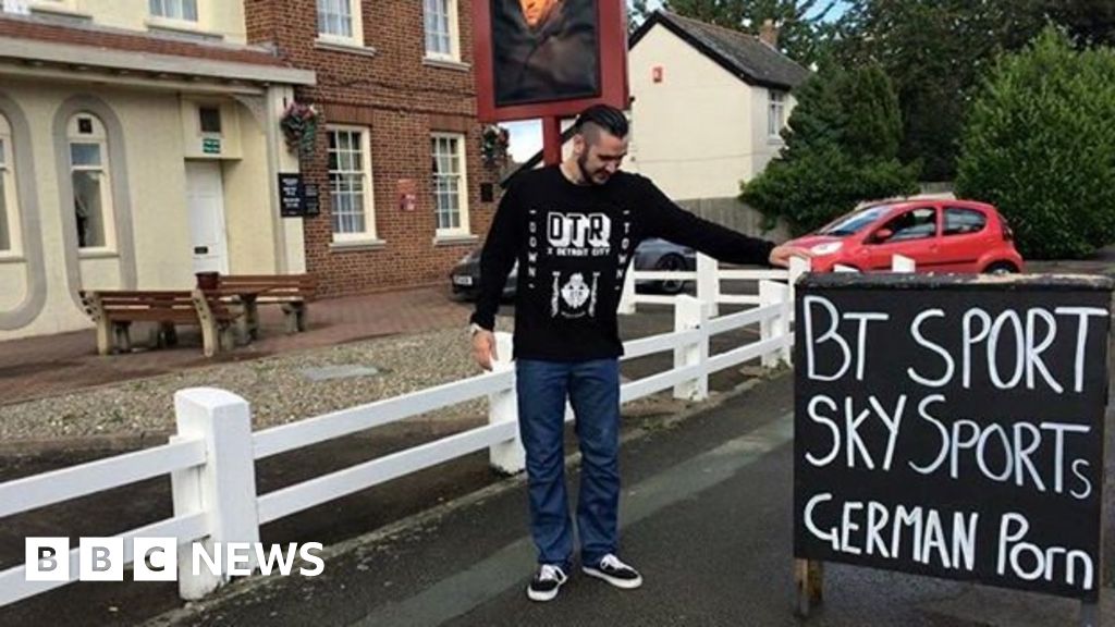 Shropshire Pubs German Porn Sign Taken Down BBC News