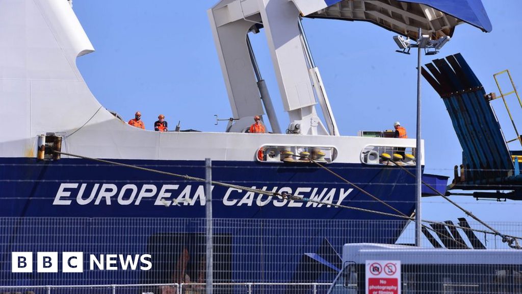P&O ferry European Causeway docks after losing power in Irish Sea
