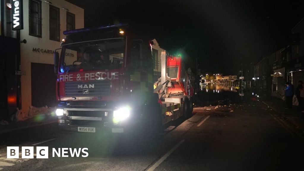 Flooding: Work begins to clear Downpatrick floodwater