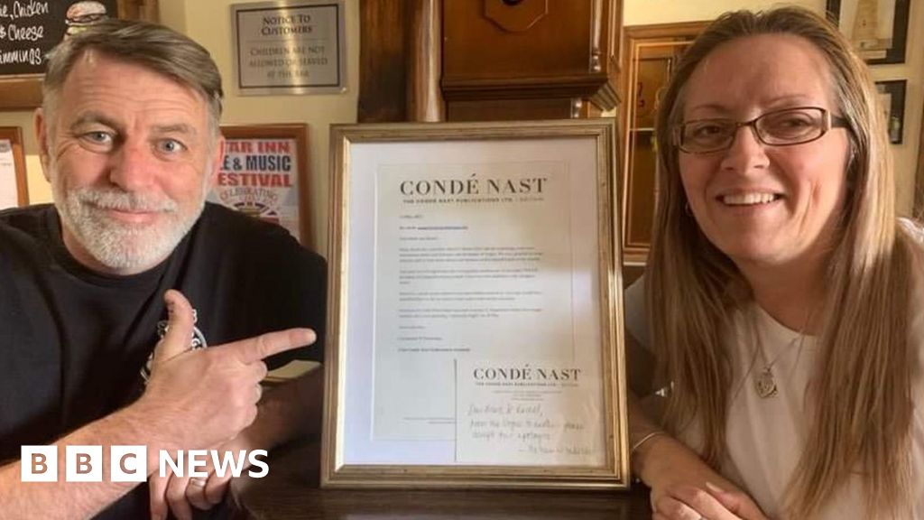 Cornwall pub receives framed apology from Vogue magazine