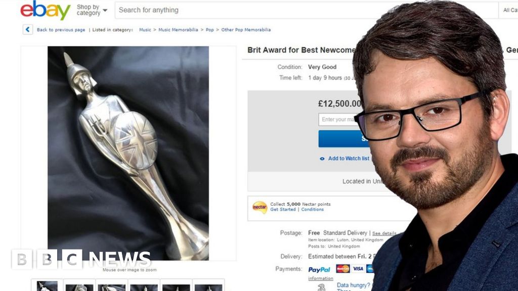 S Club 7's Paul puts Brit award back on eBay after bidder doesn't pay