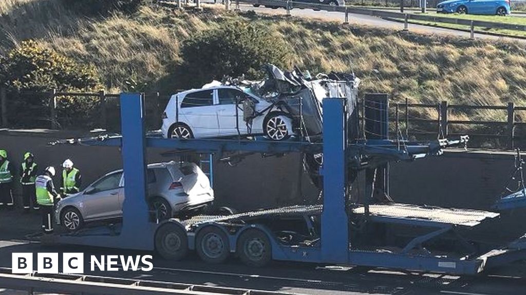 a66 ormesby match traffic diversions after transporter car crash bbc news a66 ormesby match traffic diversions after transporter car crash bbc news