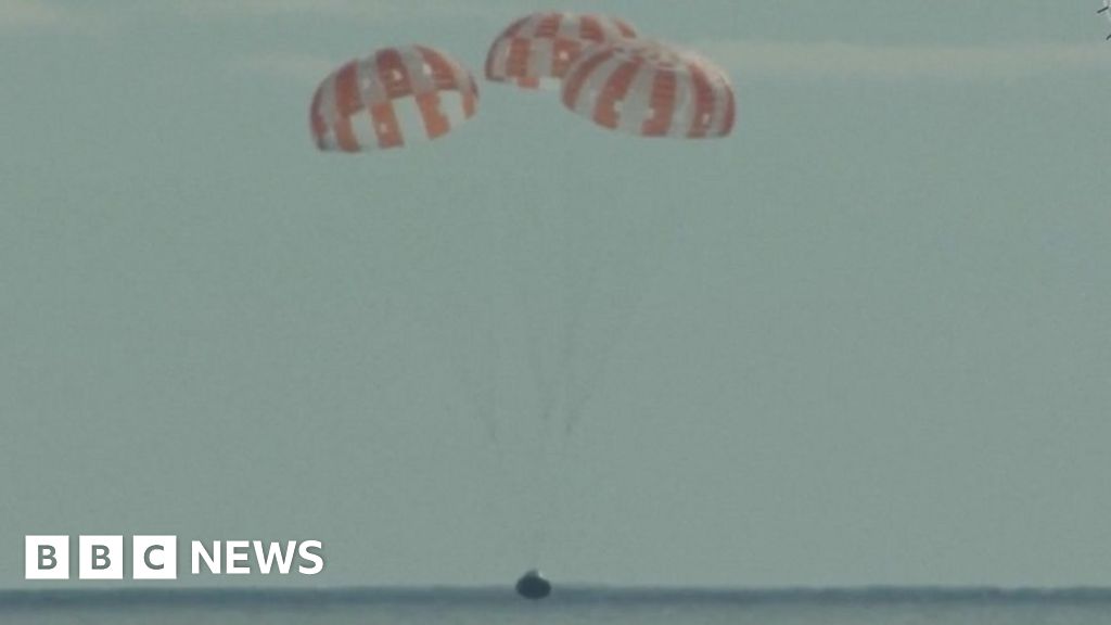 Nasa's Orion capsule makes safe return to Earth