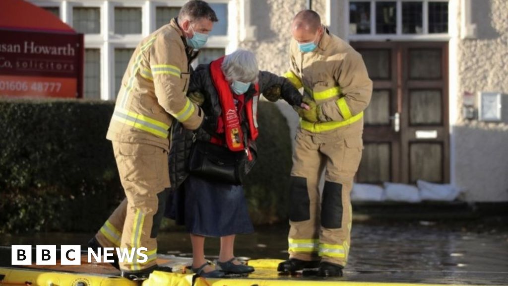 Storm Christoph: Flooded Northwich retirement village residents rescued 