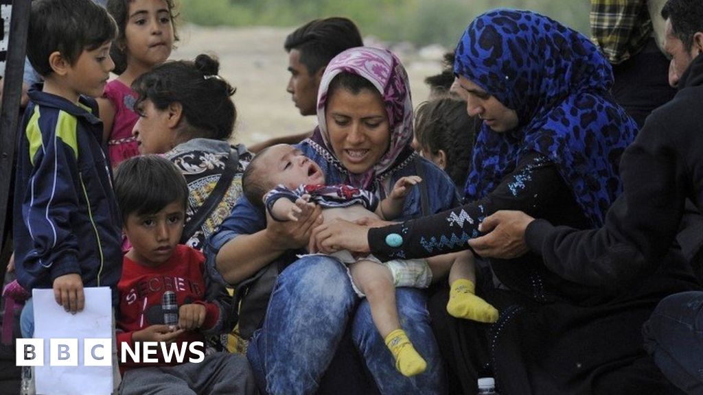 Migrant Crisis Uk Aid Budget Will Help Fund Refugees Response Osborne Bbc News 