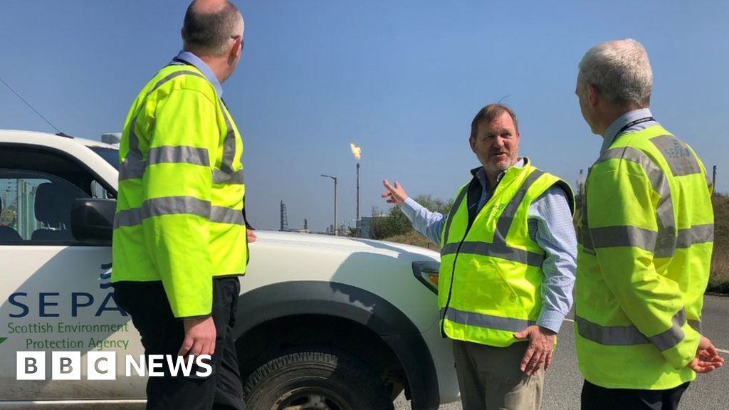Watchdog monitors chemical plant flaring in Fife BBC News