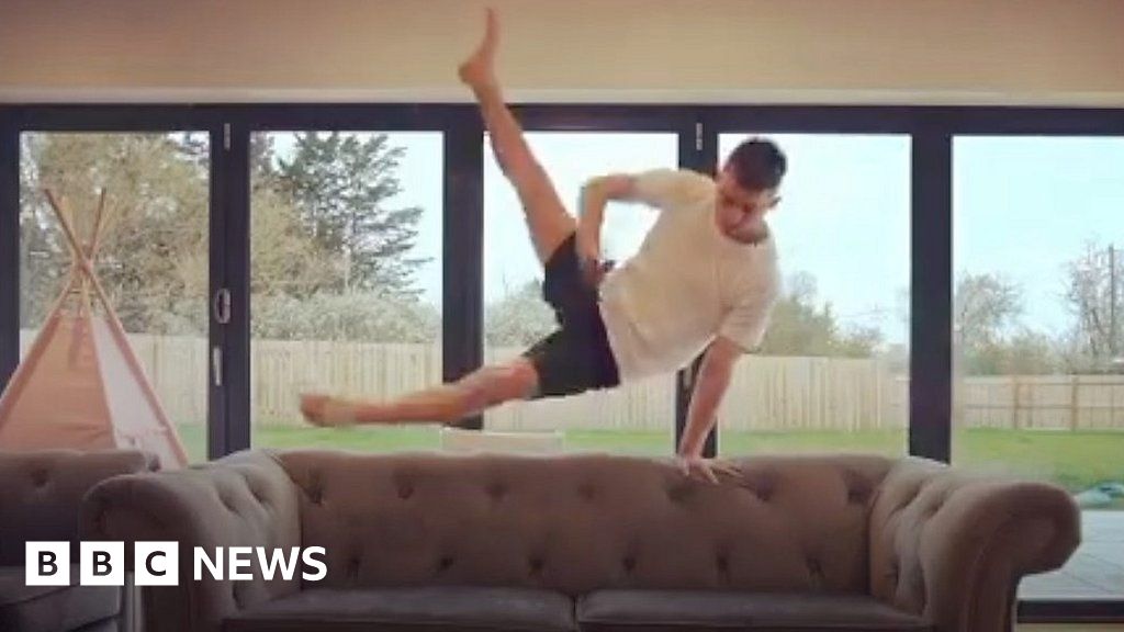Coronavirus: Olympic gymnast Max Whitlock movies workout videos from home