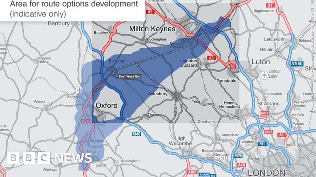 Oxford Cambridge Expressway Preferred Route Announced Bbc News