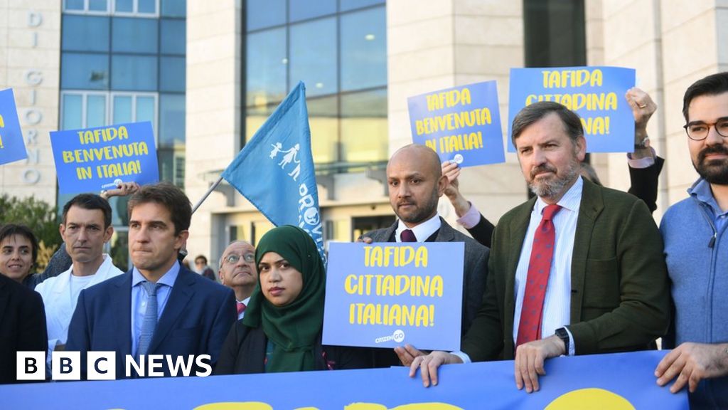 Tafida Raqeeb: Brain-damaged girl arrives in Italy