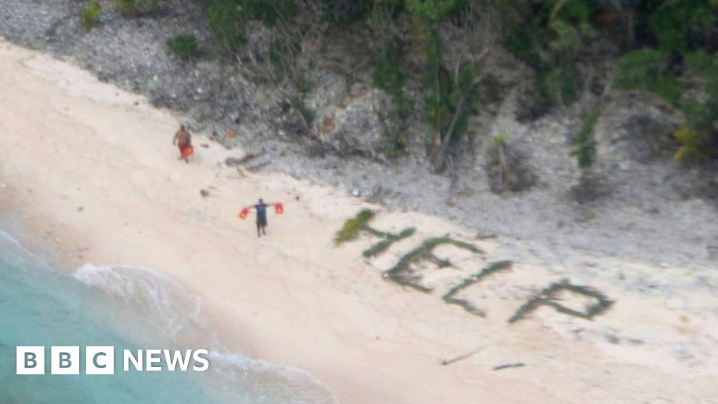 US Navy Rescues Sailors From Remote Pacific Island - BBC News