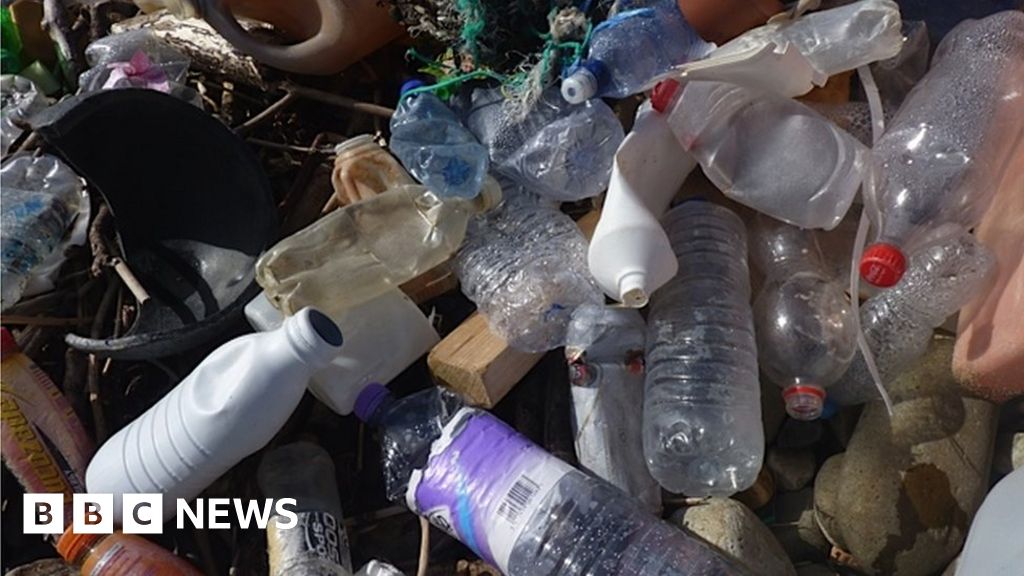 Appalling Plastic Pollution Washed Up On Gwynedd Beach Bbc News