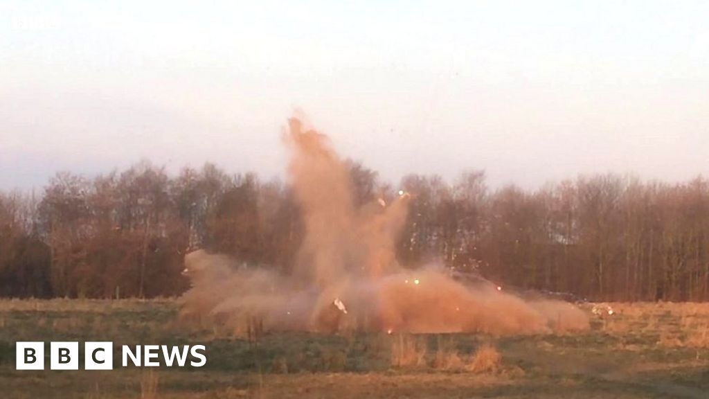 Warrington Grenade Explosion Captured On Camera