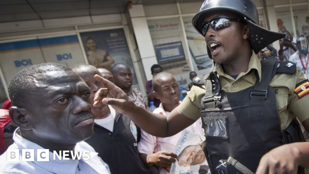 Uganda Opposition Candidate Kizza Besigye Held By Police Bbc News