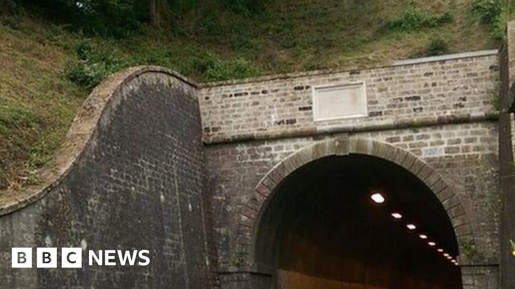 Dangerous lightning hit tree shuts Beaminster tunnel BBC News