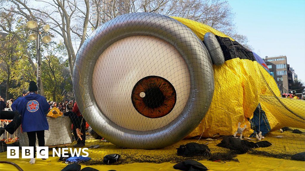 Thanksgiving: The giant balloons taking over New York
City