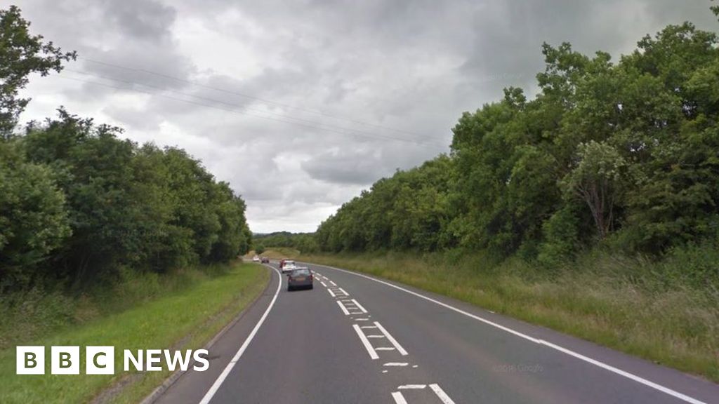 Motorist dies in two-car crash on A477 at Redberth - BBC News